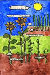 a vegetable garden which is described as far from thriving